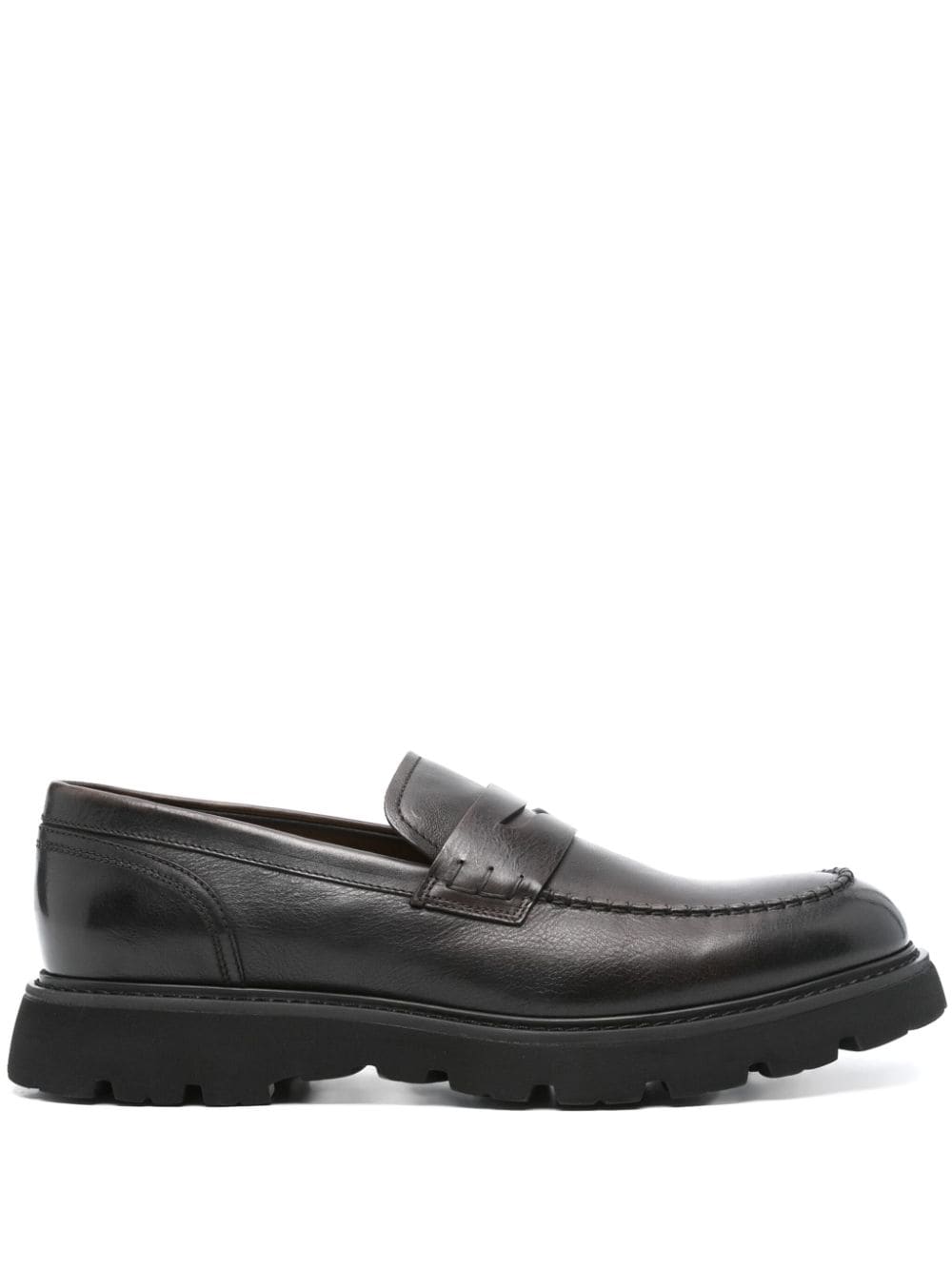 Doucal's Leren loafers Bruin