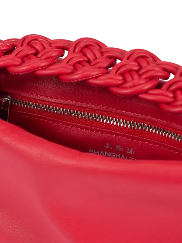 Shanghai Tang Rose Knot Clutch Bag Red FARFETCH EG