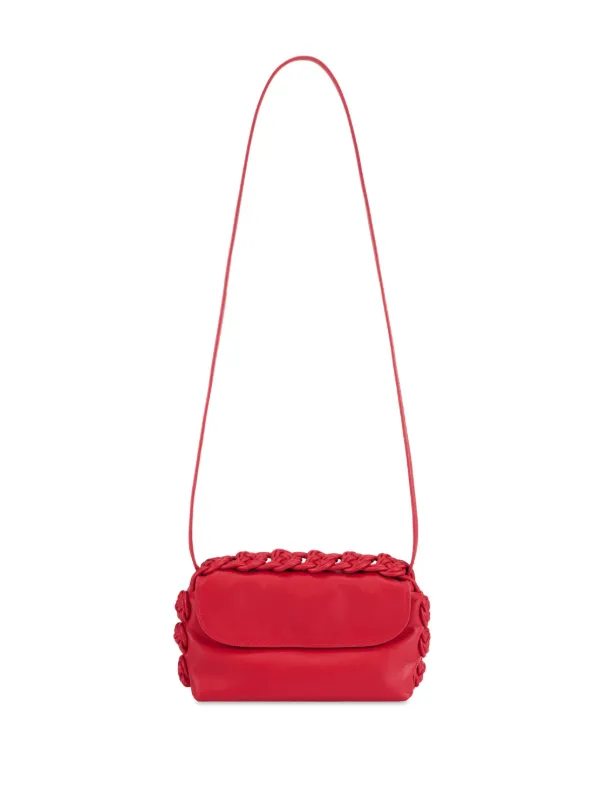 Shanghai Tang Rose Knot Clutch Bag Red FARFETCH SA