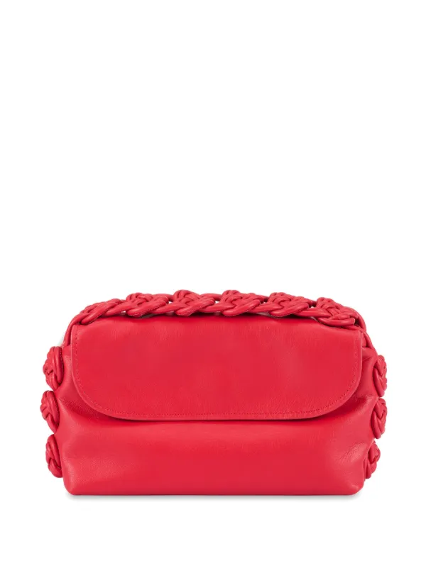 Shanghai Tang Rose Knot Clutch Bag Red FARFETCH ID