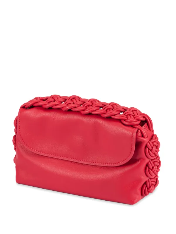 Shanghai Tang Rose Knot Clutch Rot FARFETCH AT