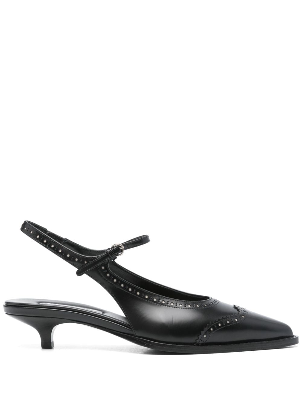 Miu 35 mm slingback pumps Zwart