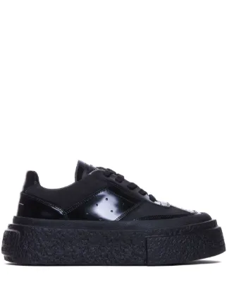 MM6 Maison Margiela ロゴ スニーカー | ブラック | FARFETCH JP MM6 Maison Margiela ロゴ スニーカー | ブラック | FARFETCH JP