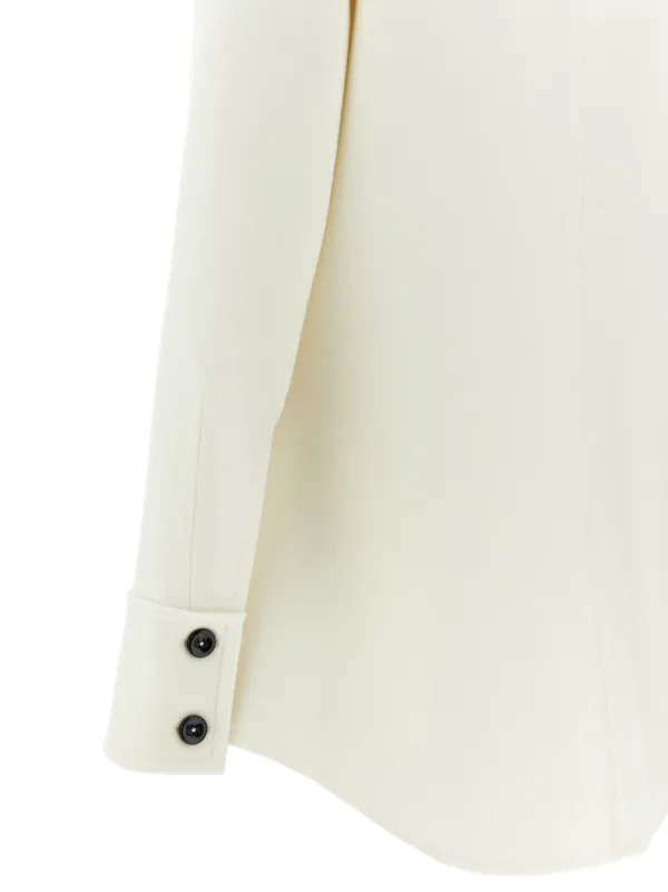 Jil Sander ウール コート | ホワイト | FARFETCH JP