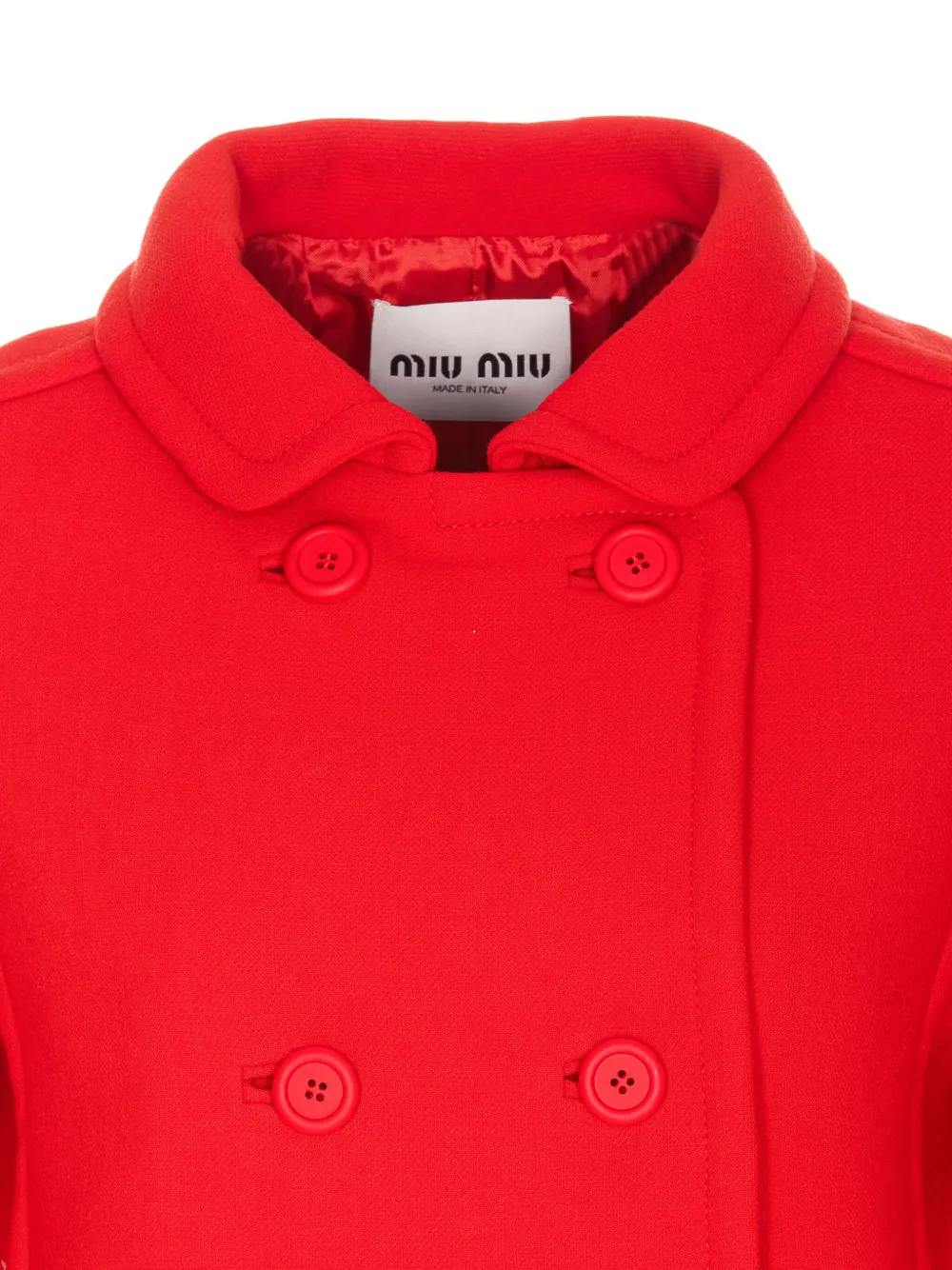 Miu Jas met dubbele rij knopen Rood