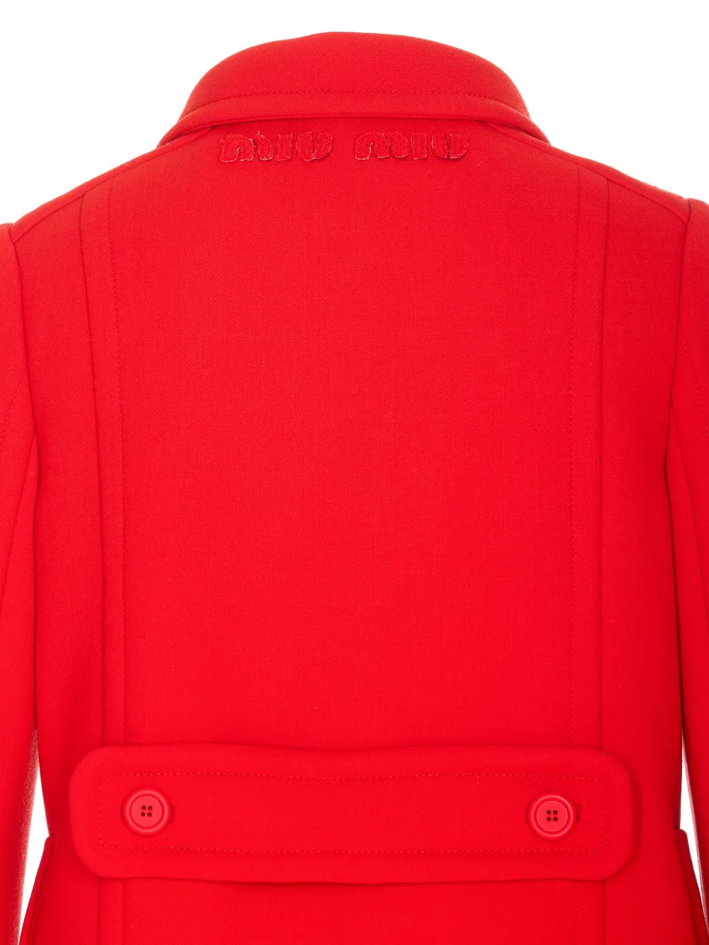 Miu Jas met dubbele rij knopen Rood