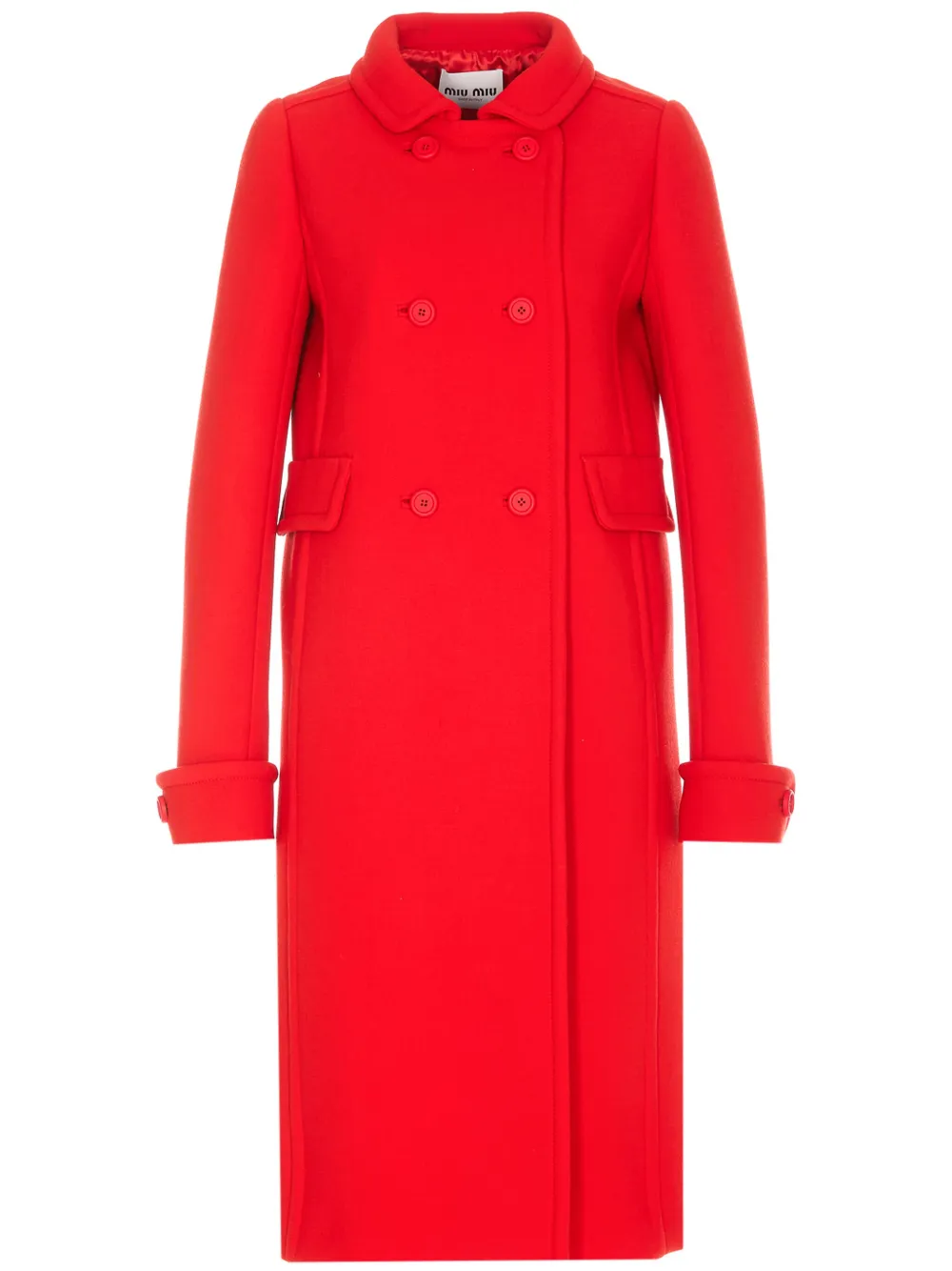 Miu Miu double-breasted midi coat | Red | Image 1