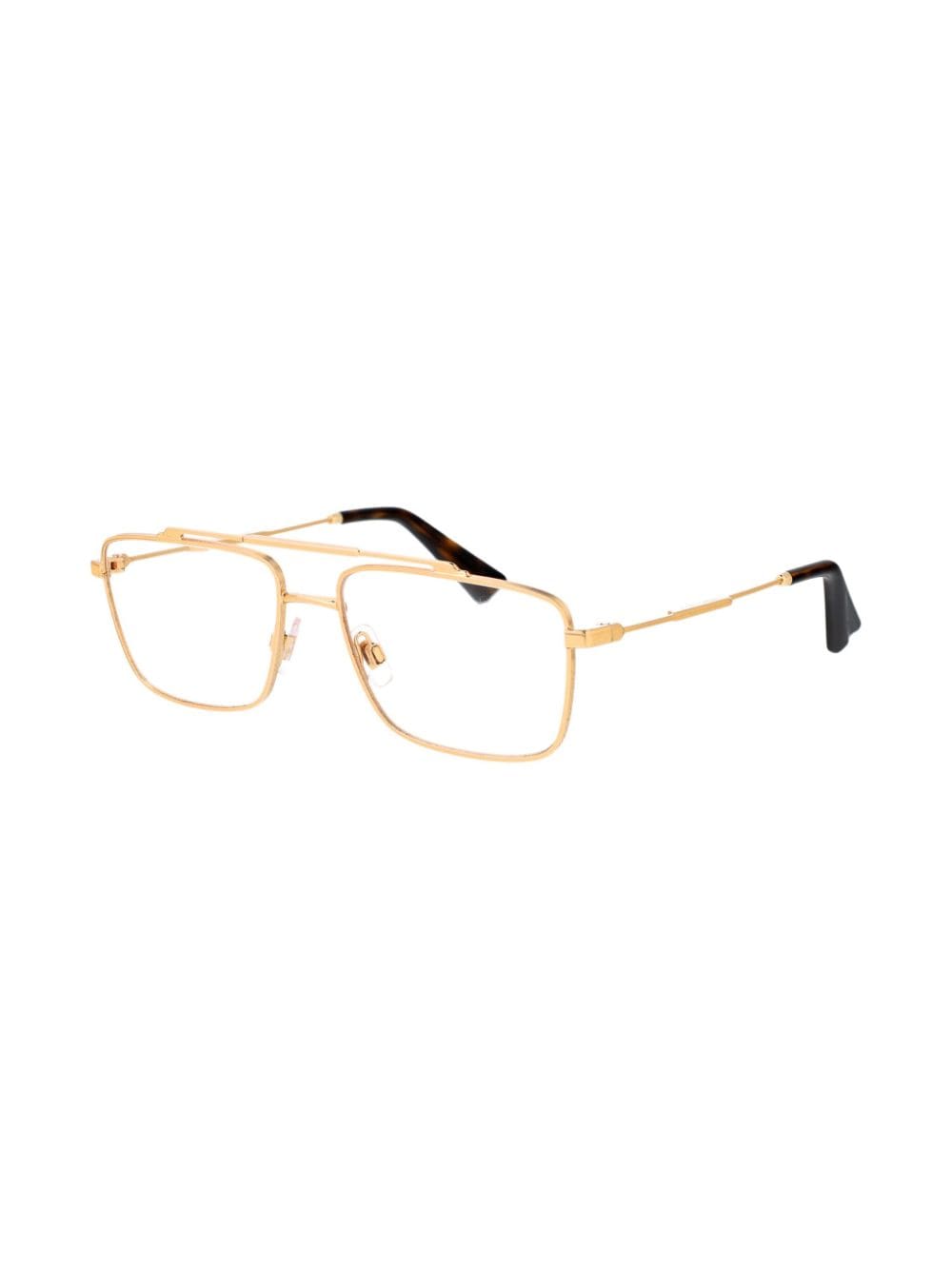 Shop Dolce & Gabbana Pilot-frame Glasses In Gold