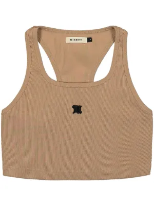 MISBHV | Tops | Misbhv Brown Lara Monogram Spaghetti Top