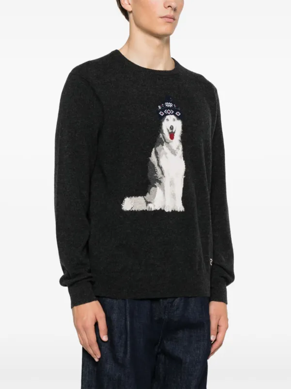Polo Ralph Lauren dog-intarsia Sweater Grey FARFETCH