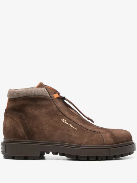 Santoni suede boots
