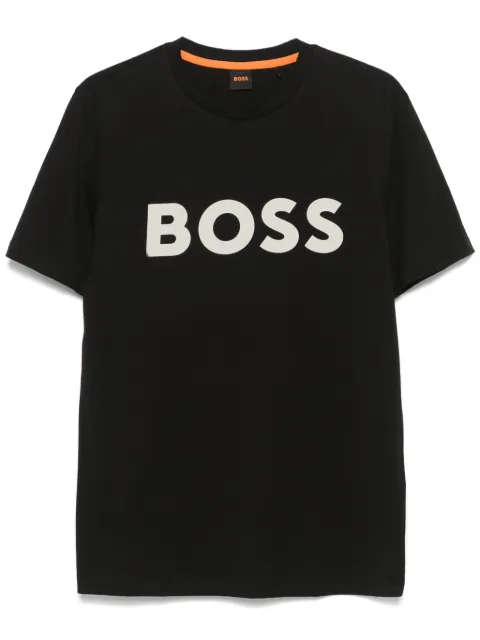 BOSS rubberised-logo cotton T-shirt
