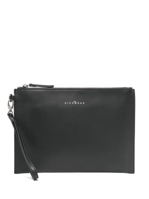 John Richmond leather clutch bag