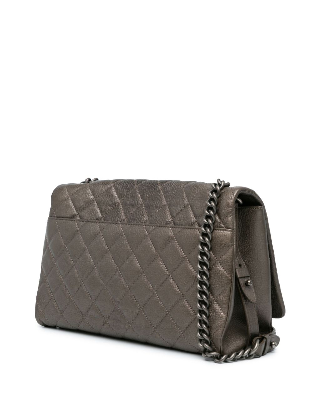 Affordable HOT SALE CHANEL 2015-2016 Large Quilted Goatskin City Rock Flap shoulder bag Women