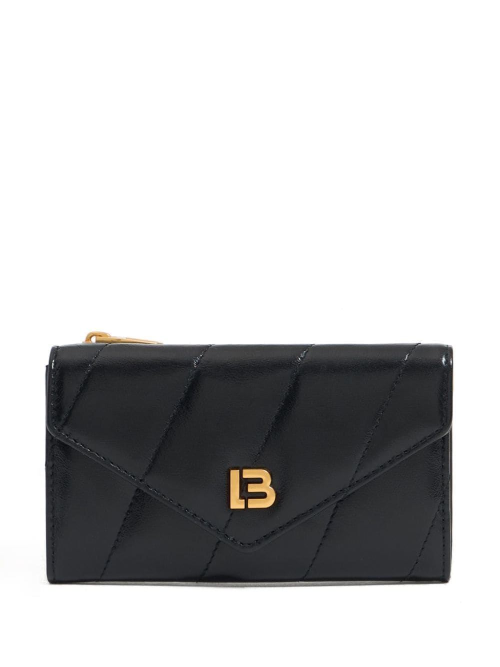 Shop Bimba Y Lola Leather Card Holder In 黑色