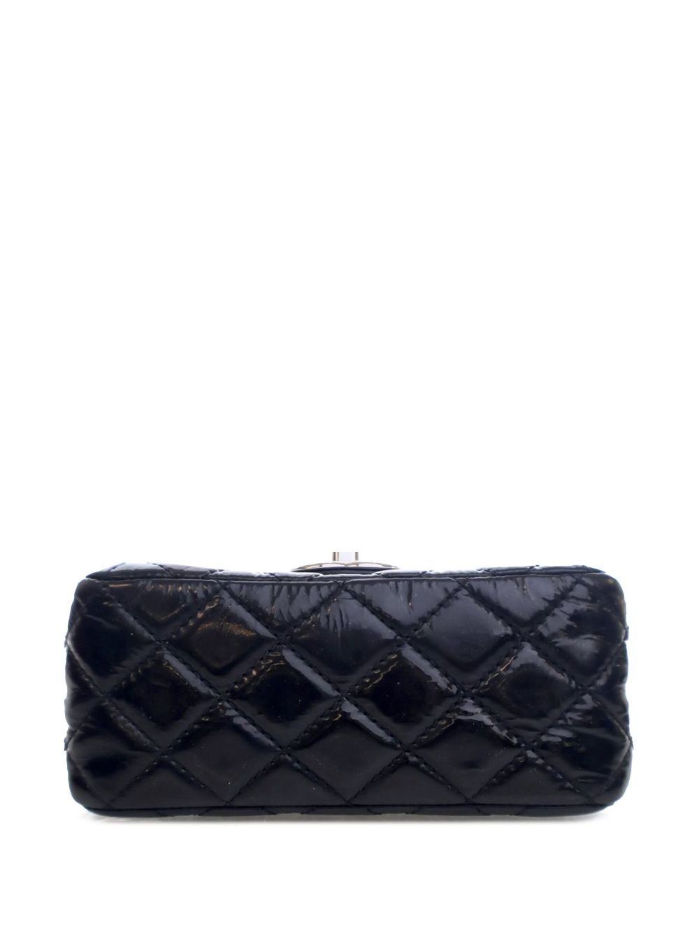 CHANEL 2008-2009 Mini Square Classic Patent Single Flap crossbody bag Women