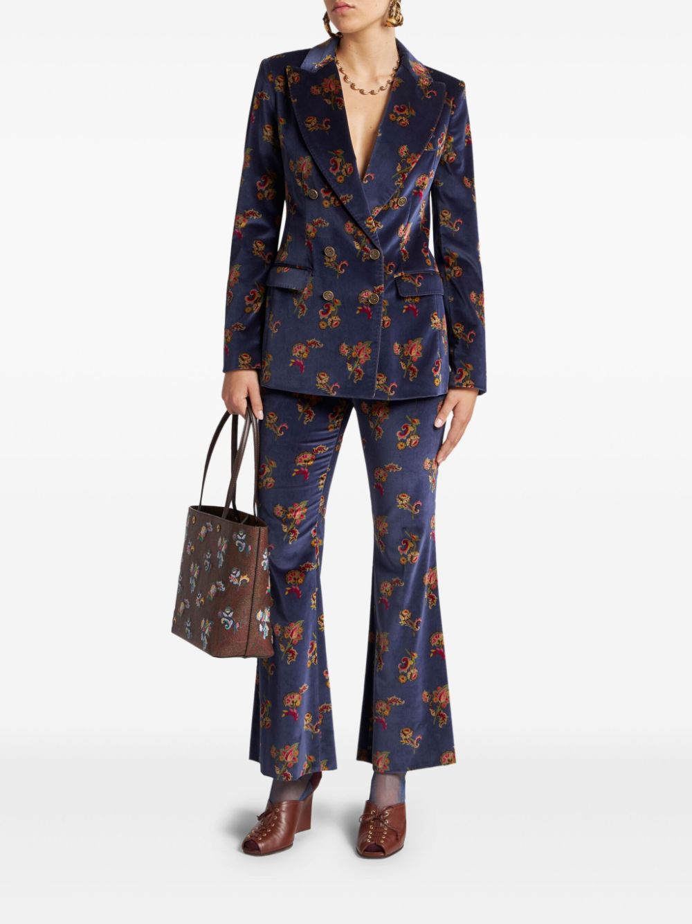 ETRO Flared broek - Blauw