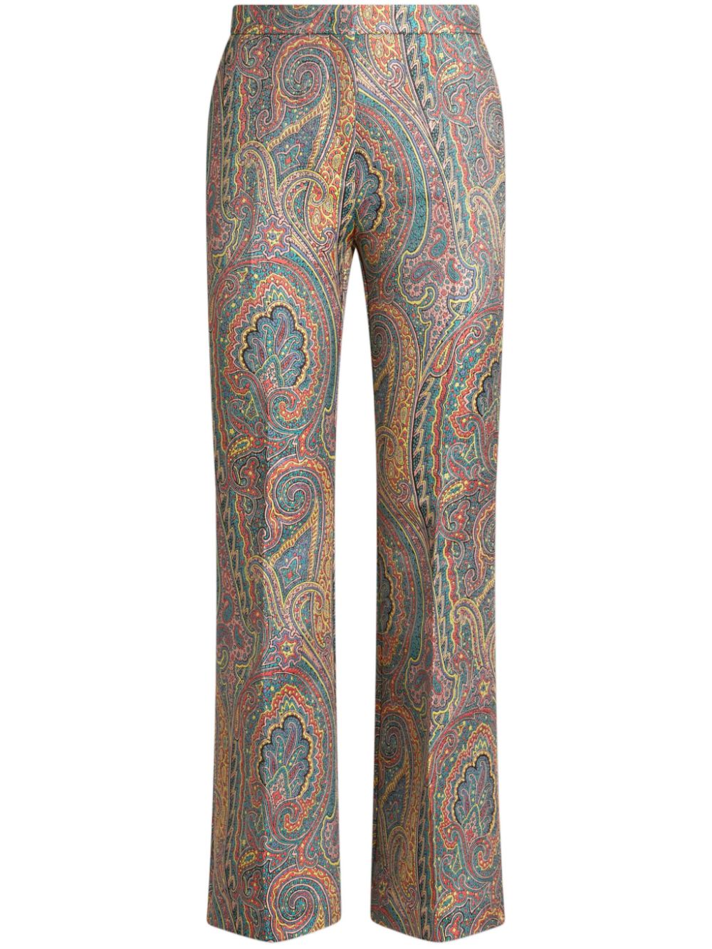 paisley-print tailored trousers