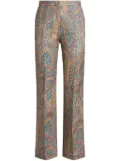 ETRO paisley-print tailored trousers - Blue