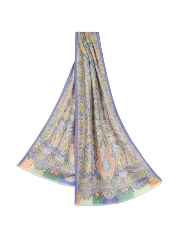 【★日本未入荷★】ETRO ☆ フローラルシルクスカーフ ☆日本未入荷☆】ETRO ☆ フローラルシルクスカーフ