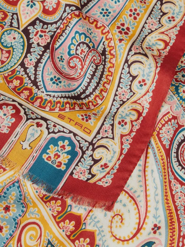 ETRO フリントスカフ WATA0010AK875 X0804 ETRO プリント スカーフ | ニュートラル | FARFETCH JP