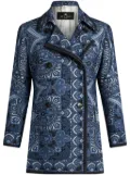 ETRO double-breasted coat - Blue
