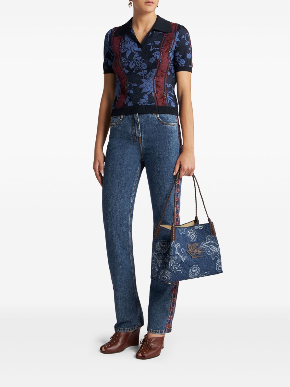 ETRO Jeans met applicatie - Blauw