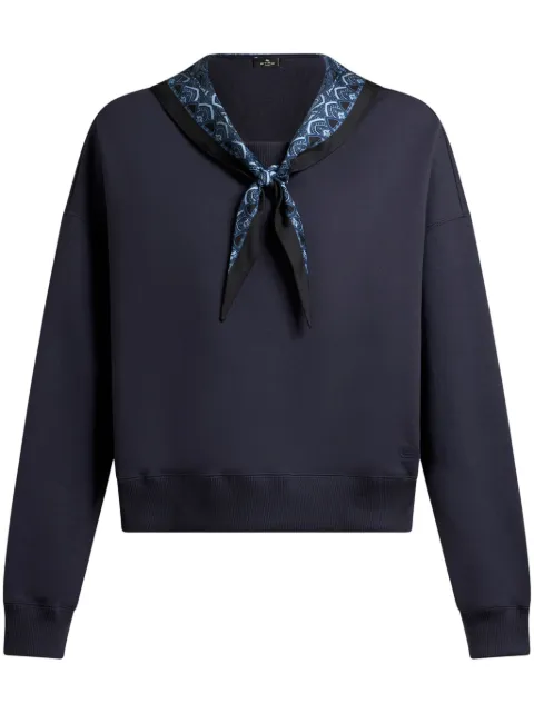 ETRO scarf sweatshirt