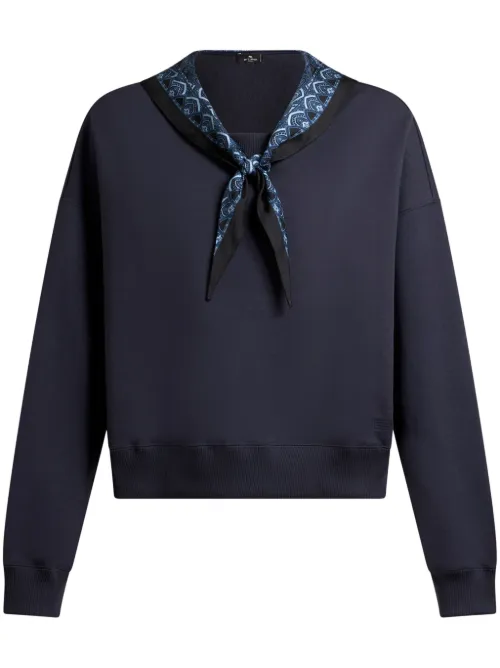 Sweat à détail de foulard - ETRO - Modalova