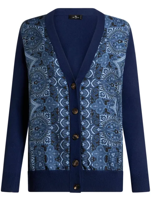 ETRO panelled cardigan