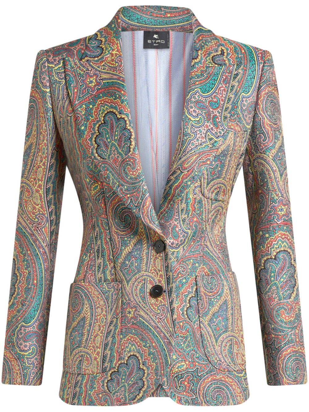 paisley-print blazer