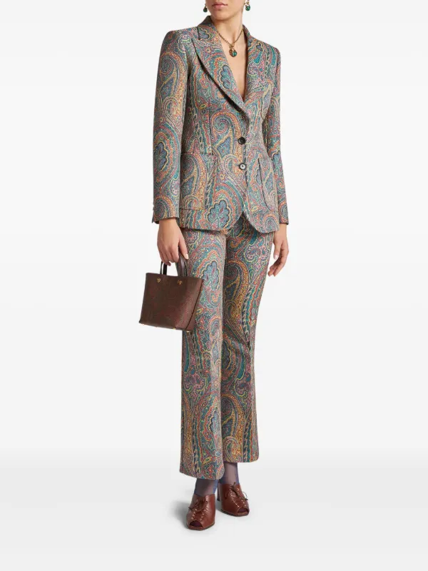 ETRO ペイズリー ジャケット | ブルー | FARFETCH JP