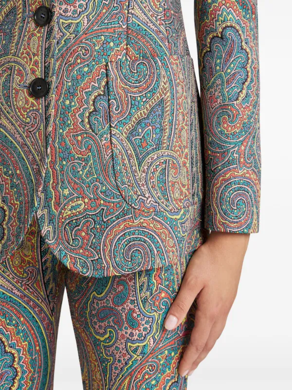 ETRO ペイズリー ジャケット | ブルー | FARFETCH JP