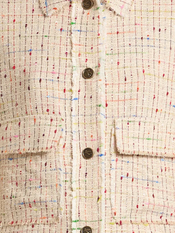 ETRO ブークレツイード ジャケット | ニュートラル | FARFETCH JP