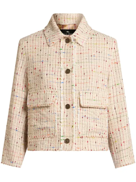 ETRO chamarra de tweed