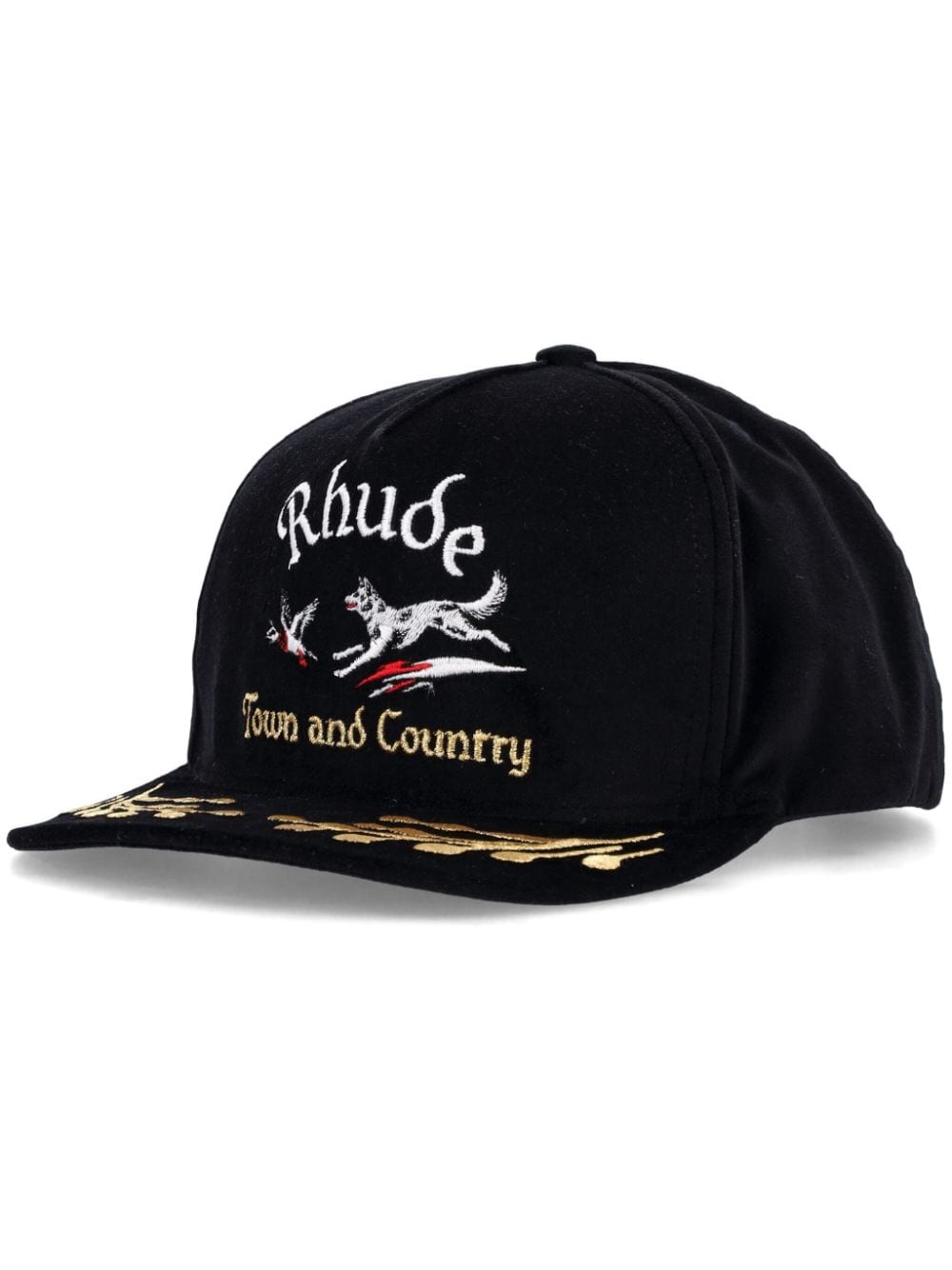 Shop Rhude Wine Country Souvenir Cap In Black