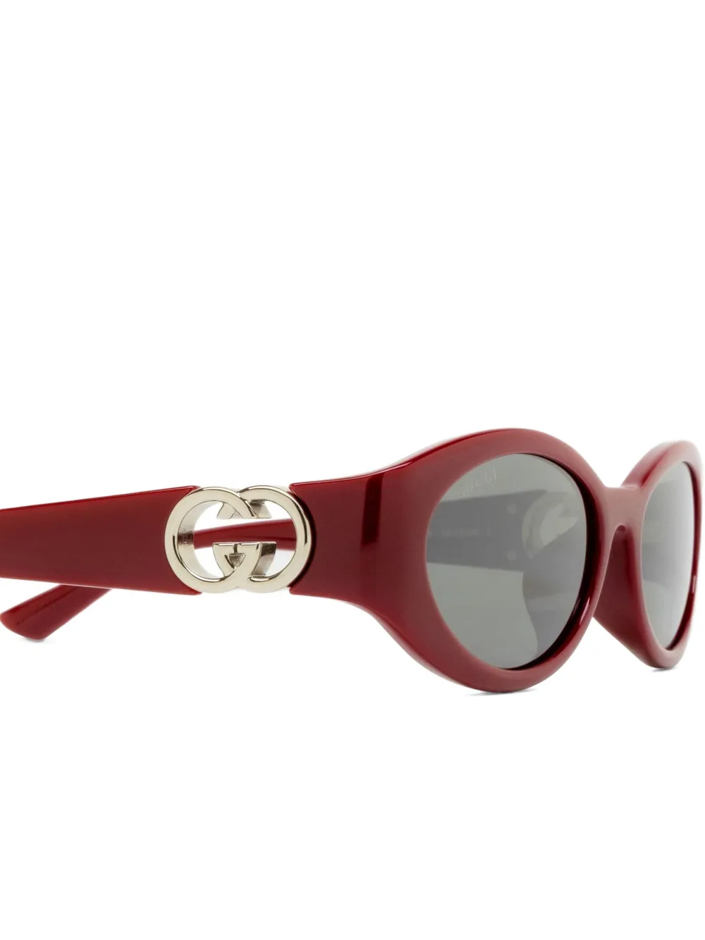 Gucci Eyewear oval-frame GG-logo sunglasses Rood