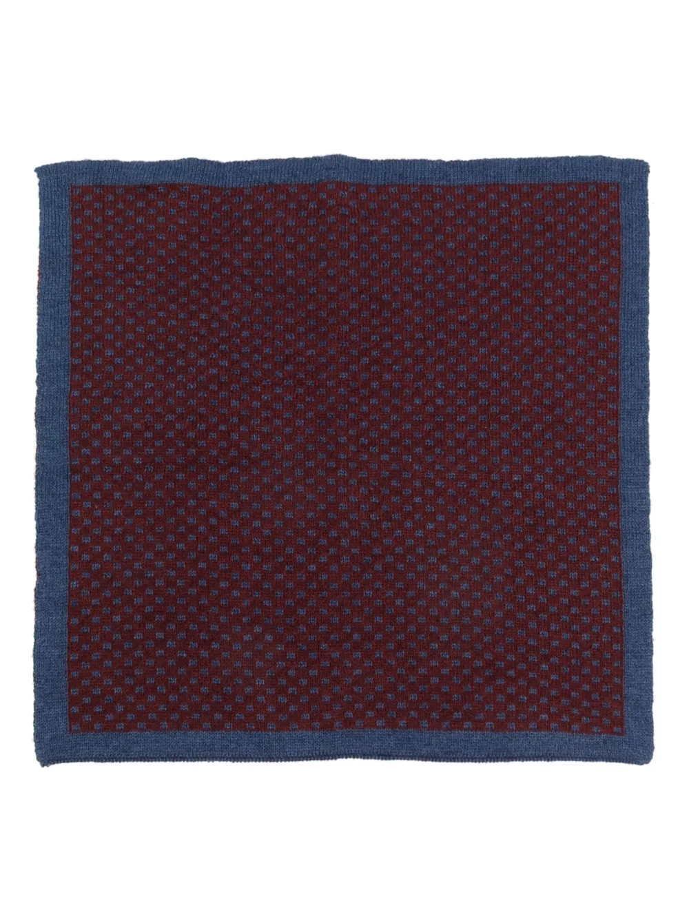 Canali Pattern-jacquard Pocket Square In Blau