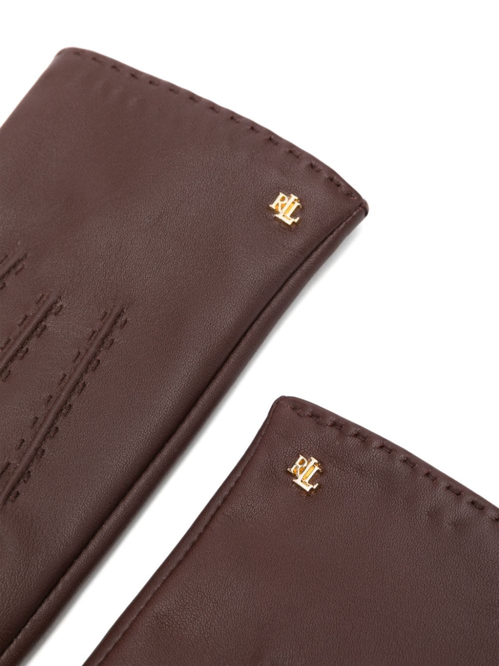 LAUREN RALPH LAUREN PINTUCK-DETAILED GLOVES 