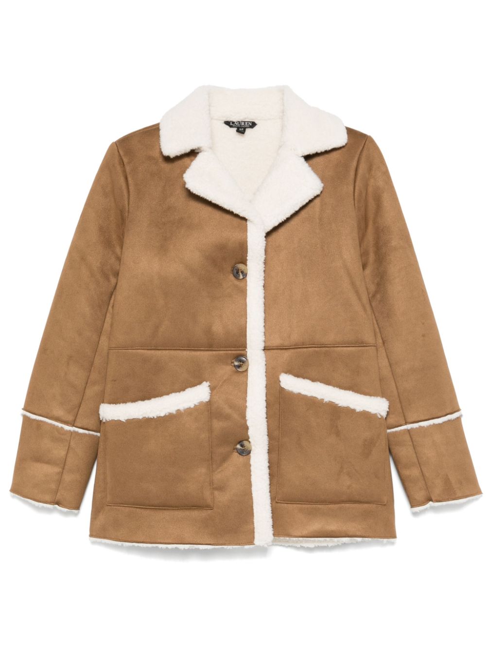 Lauren Ralph Lauren faux-suede coat - Brown