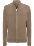 Boggi Milano two-way zip jumper - Brown