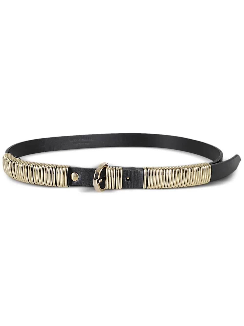 gold-tone link-embellished belt