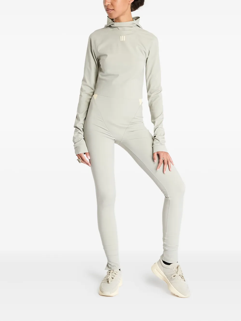 Adidas Originals X Fear Of God Athletics Panelled Legging In Neutral