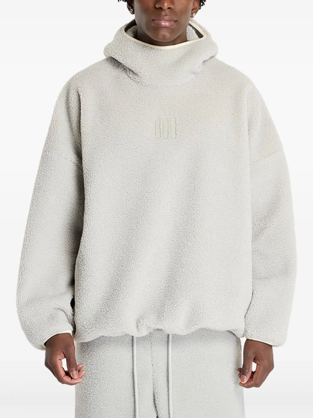 adidas x Fear Of God Athletics Alaska fleece funnel-neck hoodie - Grigio