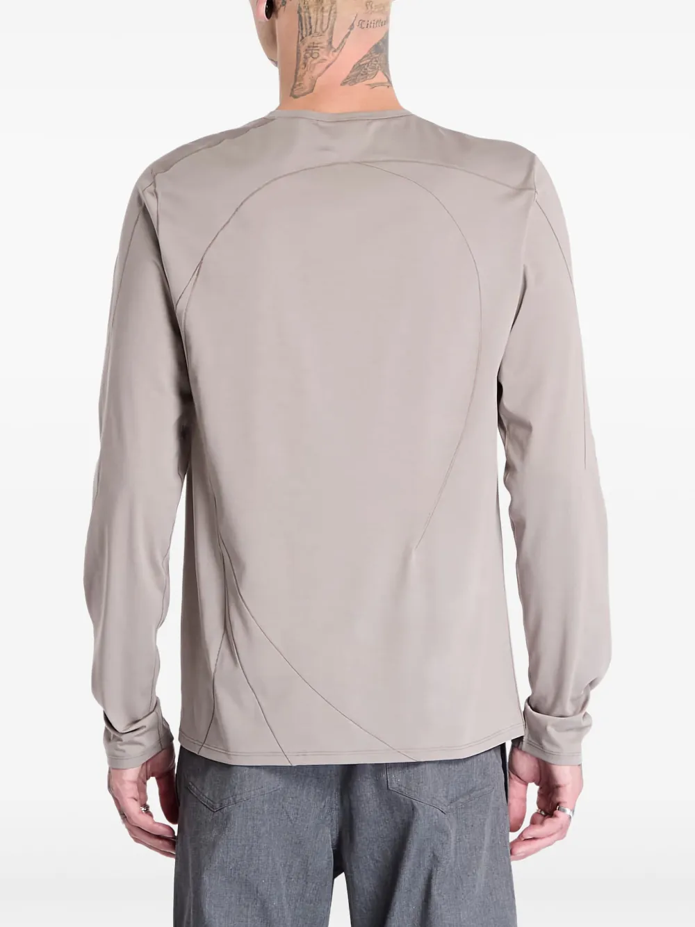Post Archive Faction T-shirt van katoenblend Grijs