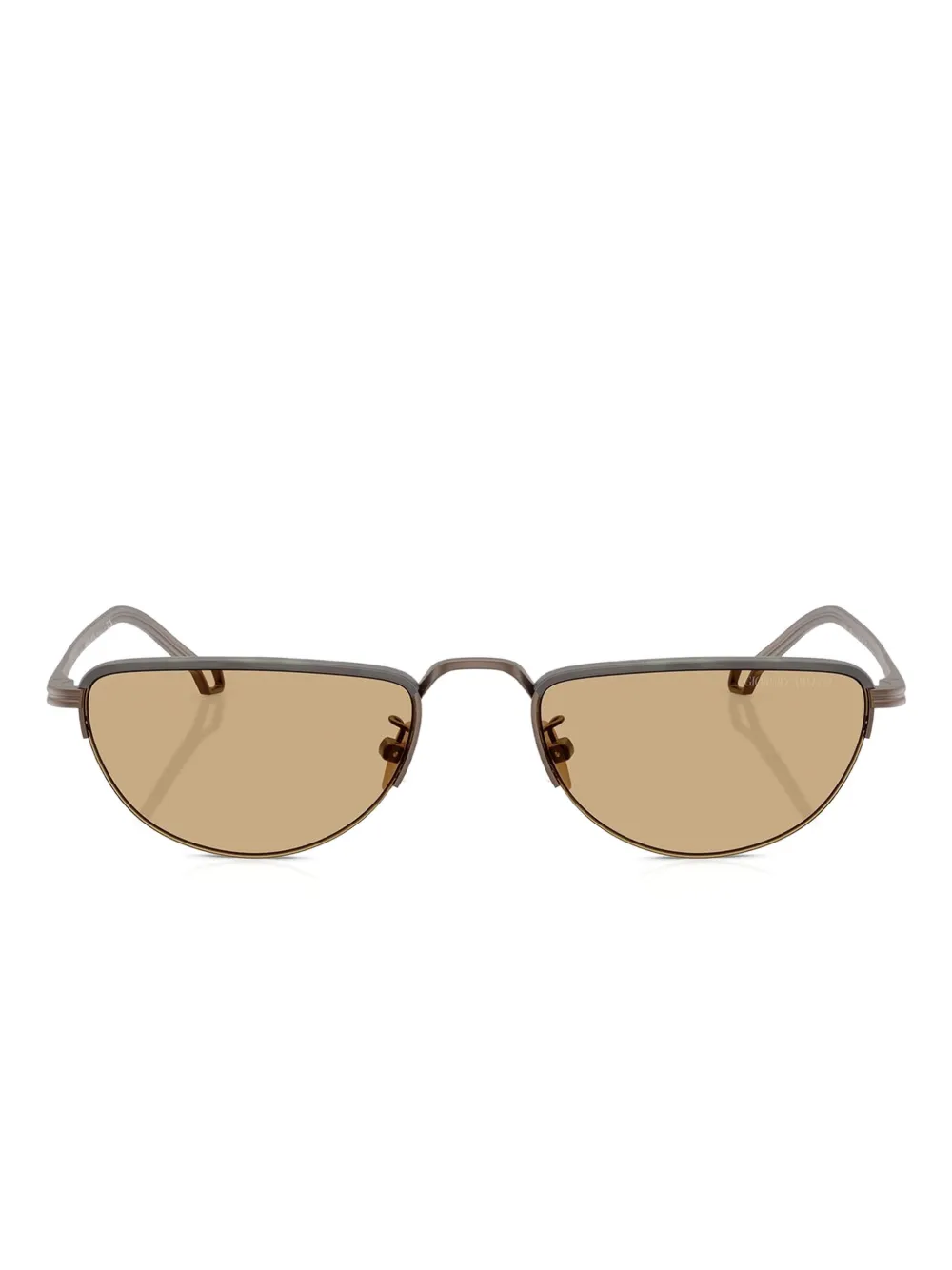 Giorgio Armani Occhiali da sole con montatura metallica - Marrone