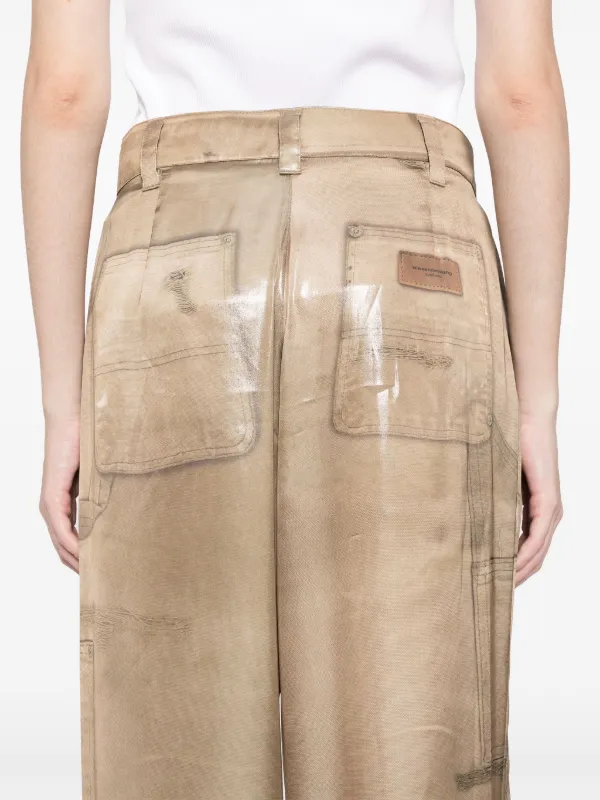 Alexander Wang trompe-l'oeil Print Pants | Neutrals | FARFETCH