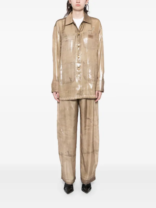 Alexander Wang trompe-l'oeil Print Pants | Neutrals | FARFETCH
