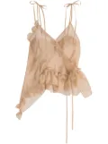 Cecilie Bahnsen Alessandra top - Neutrals