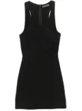 David Koma gathered-tulle tank mini dress - Black